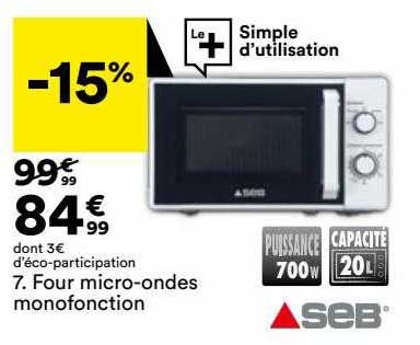 four micro-ondes monofonction seb