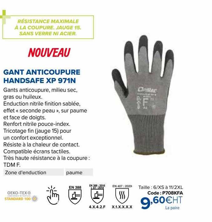 gant anticoupure handsafe xp 971n
