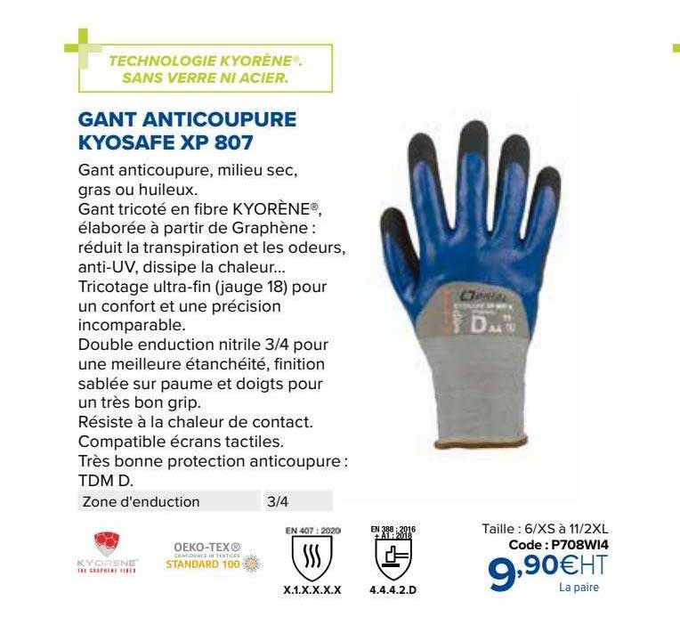 Gant Anticoupure Kyosafe Xp 807