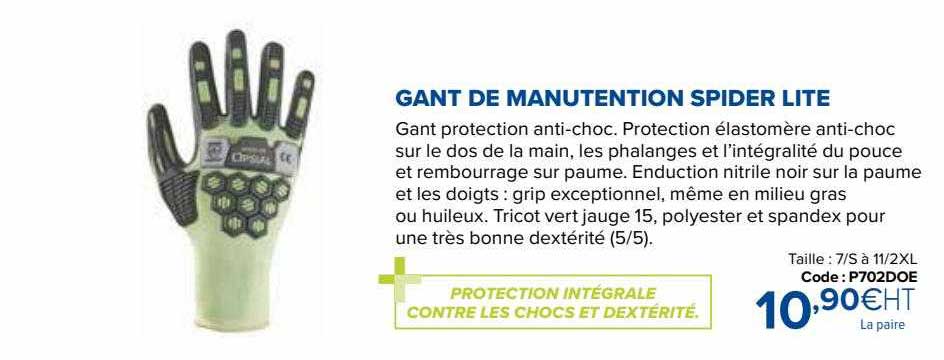 gant de manutention spider lite