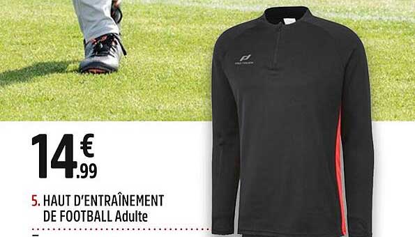 haut d'entraînement de football adulte