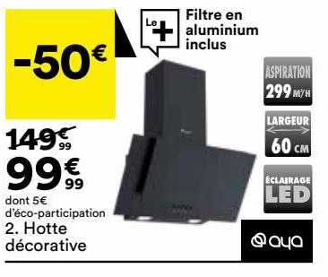 hotte décorative aya