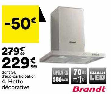 hotte décorative brandt