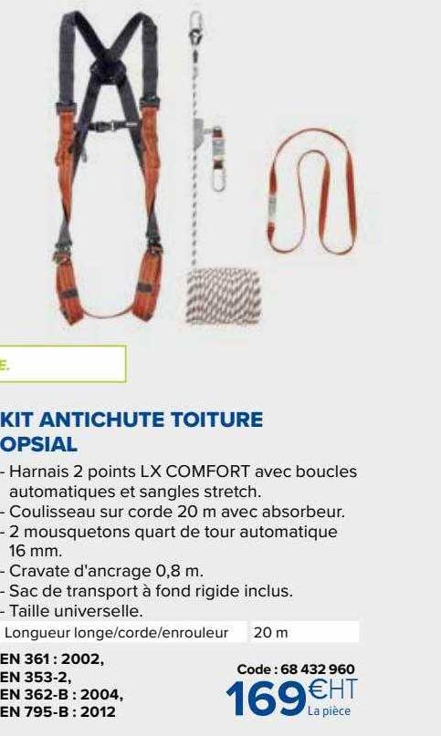 kit antichute toiture opsial