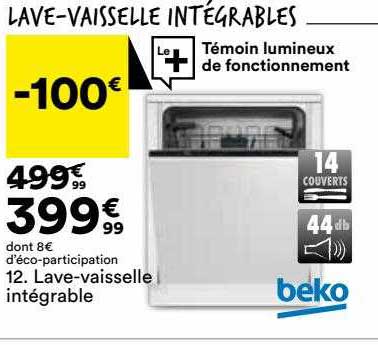 lave-vaisselle intégrable beko
