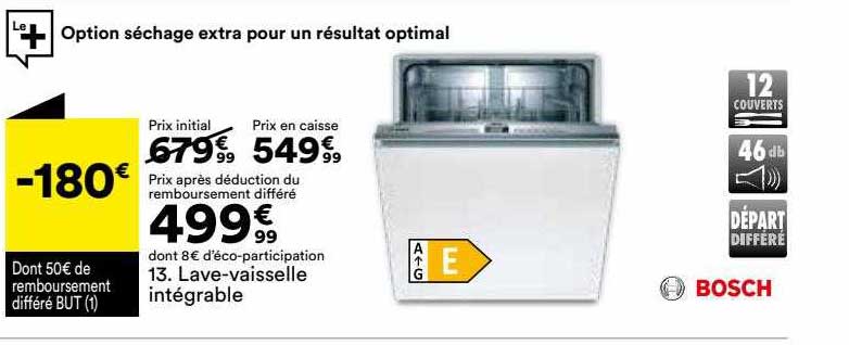 lave-vaisselle intégrable bosch