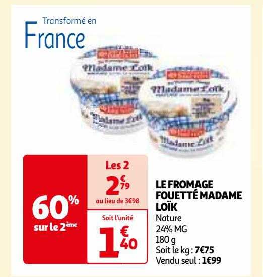 Le Fromage Fouetté Madame Loïk