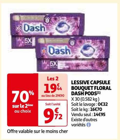 Lessive Capsule Bouquet Floral Dash Pods