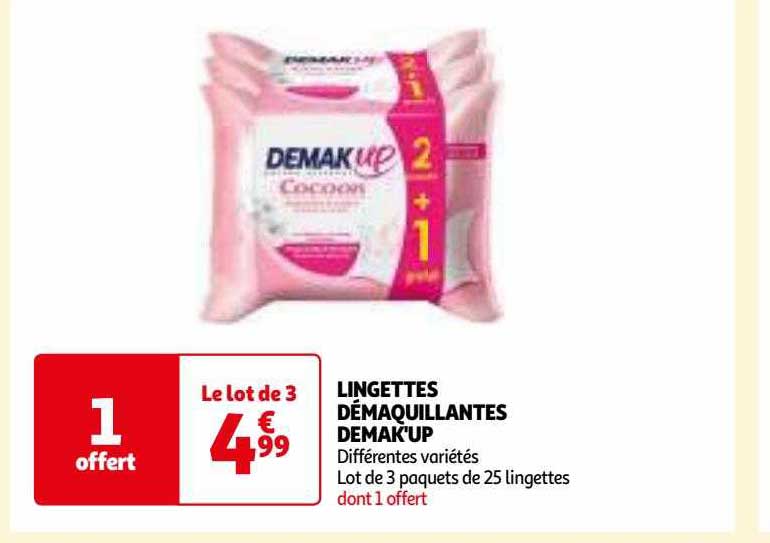 Lingettes Démaquillantes Demak'up