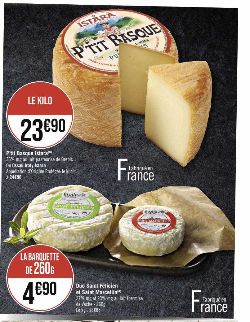 p'tit basque istara ou ossau iraty istara, duo saint félicien et saint marcellin