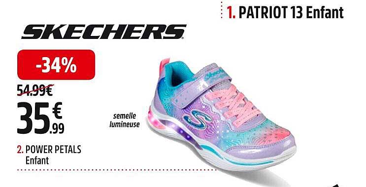 power petals enfant skechers