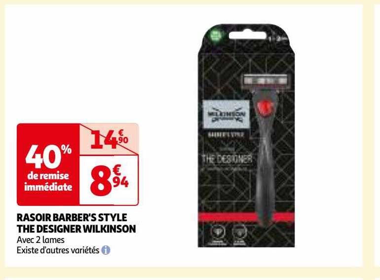 rasoir barber's style the designer wilkinson