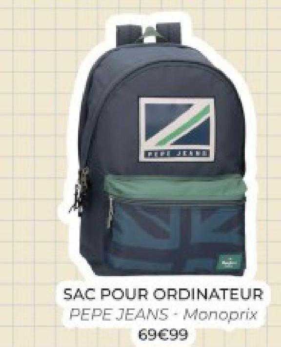 sac pour ordinateur pepe jeans