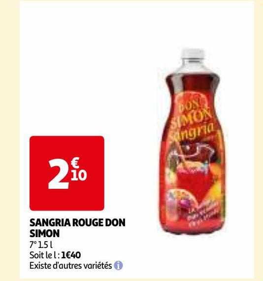 sangria rouge don simon