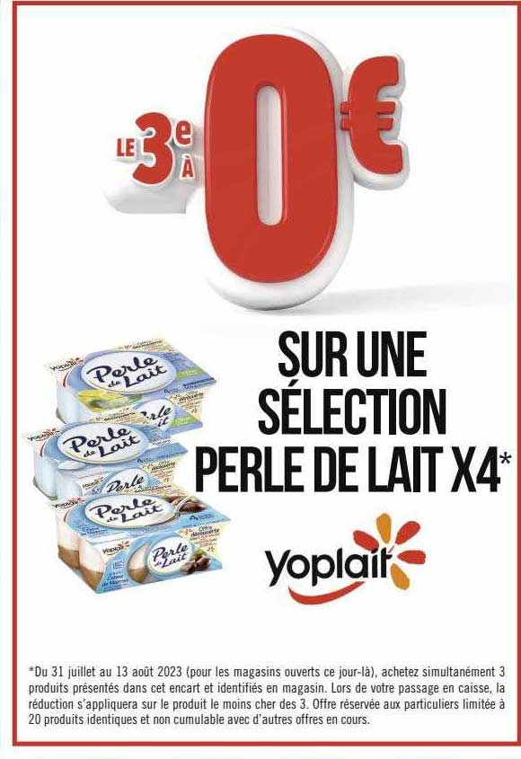 Sélection Perle De Lait X 4 Yoplait