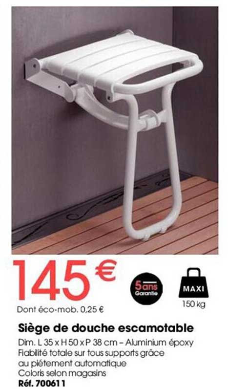 Siège De Douche Escamotable
