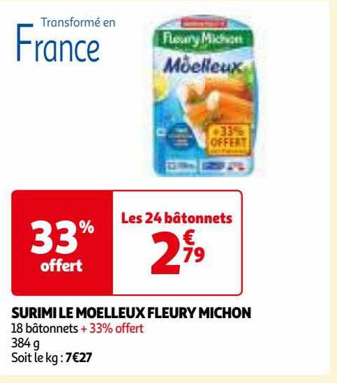 surimi le moelleux fleury michon