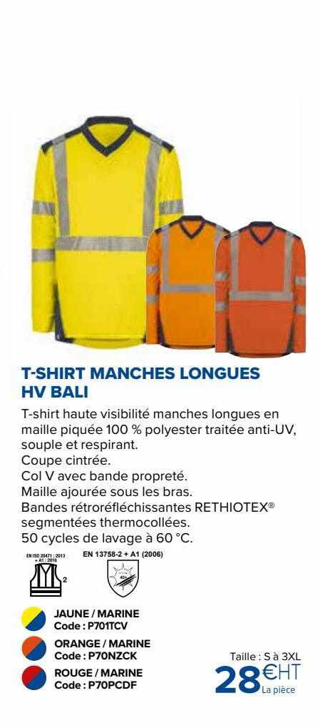 t-shirt manches longues hv bali