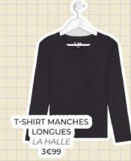 t-shirt manches longues la halle
