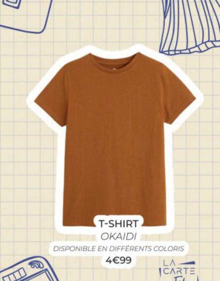 t-shirt okaidi