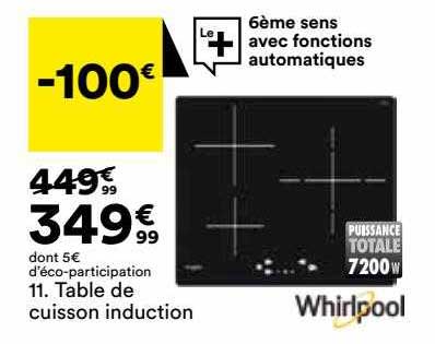 Table De Cuisson Induction Whirlpool