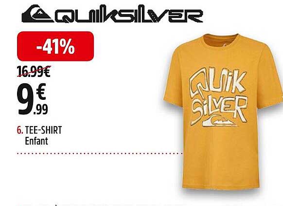tee-shirt enfant quiksilver