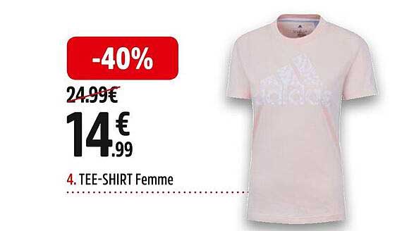 tee-shirt femme adidas