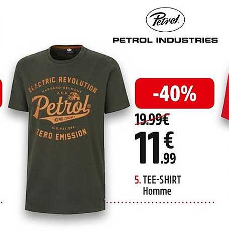 tee-shirt homme petrol industries