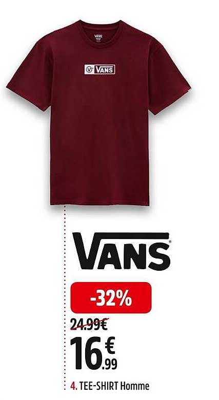 tee-shirt homme vans