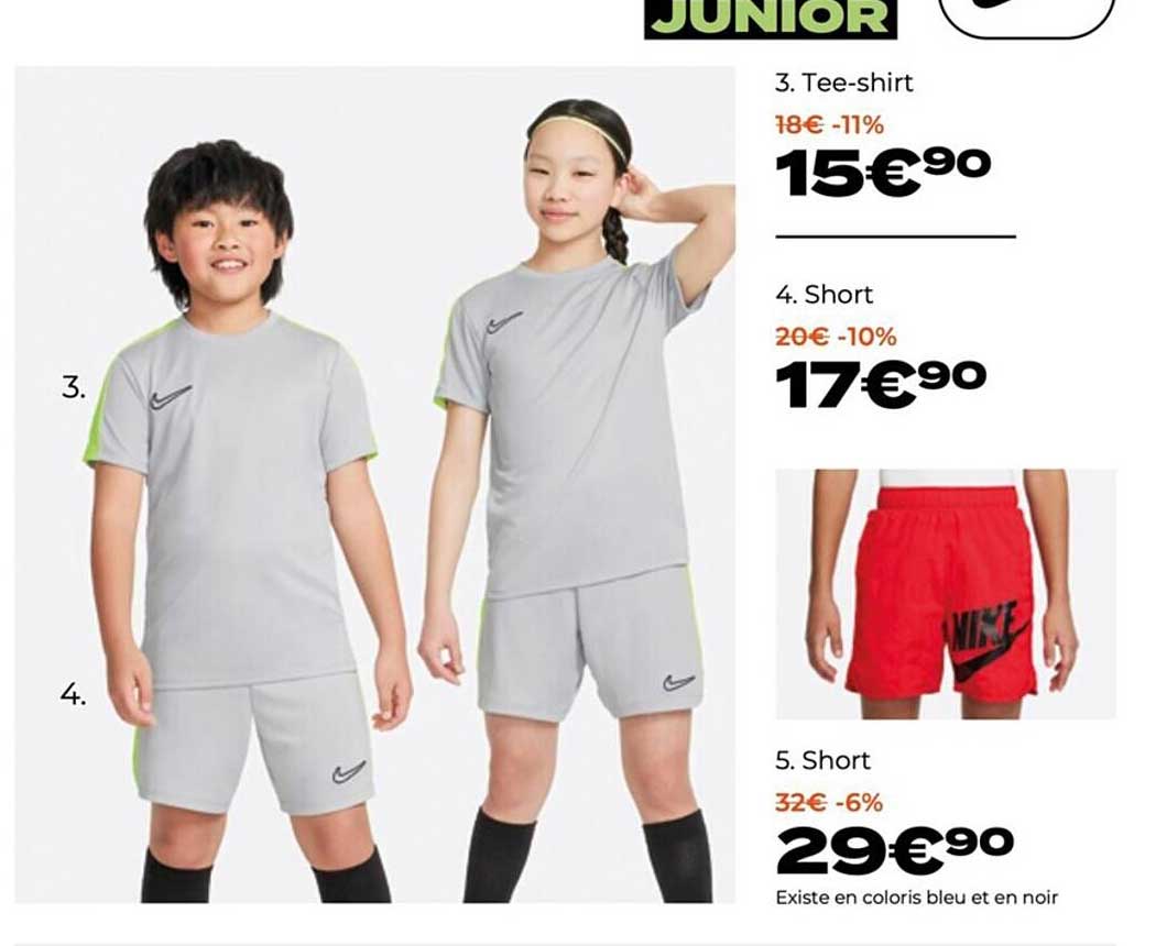 tee-shirt nike, short nike