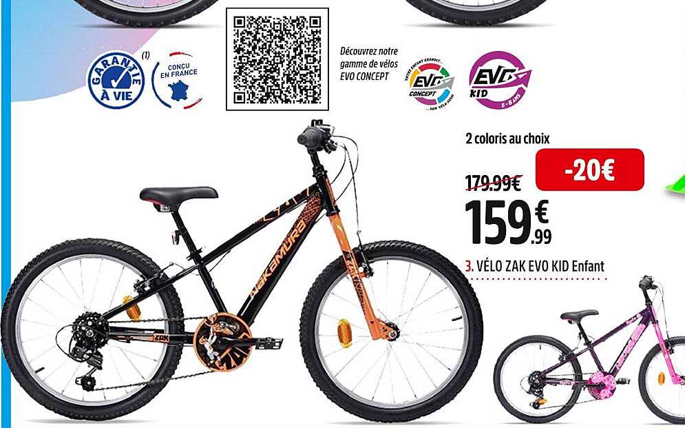 vélo zak evo kid enfant