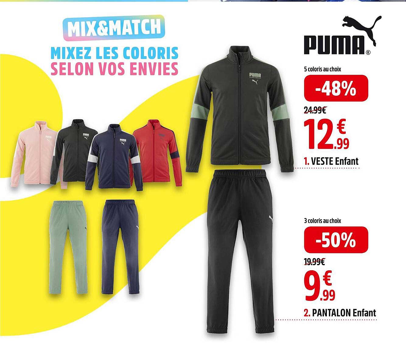 Veste Enfant Puma, Pantalon Enfant Puma
