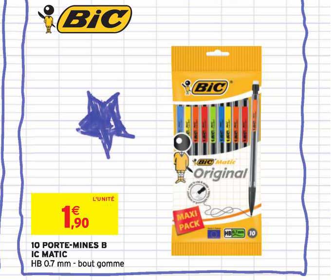 10 porte mines bic matic