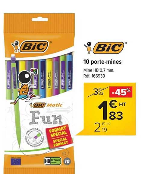10 porte mines bic