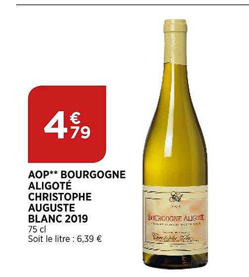 aop bourgogne aligoté christophe auguste blanc 2019