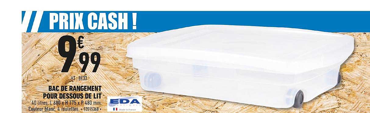 Bac De Rangement Pour Dessous De Lit Eda