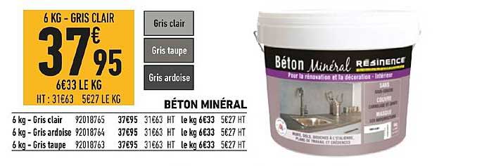 béton minéral résinence