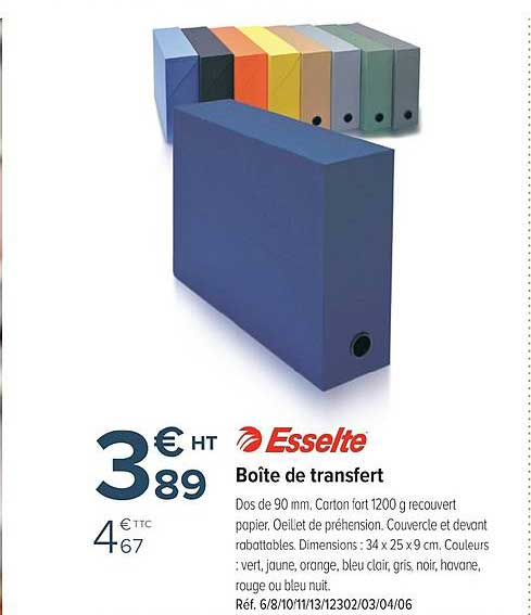 boîte de transfert esselte