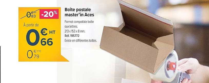 boîte postale master'in aces