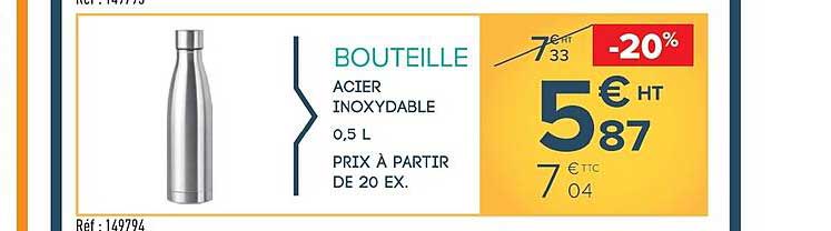 bouteille acier inoxydable