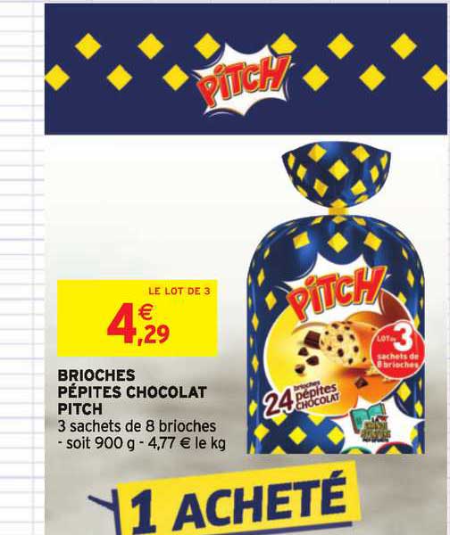 Brioches Pétites Chocolat Pitch