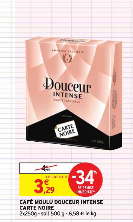 Café Moulu Douceur Intense Carte Noire  -34% De Remise Immédiate