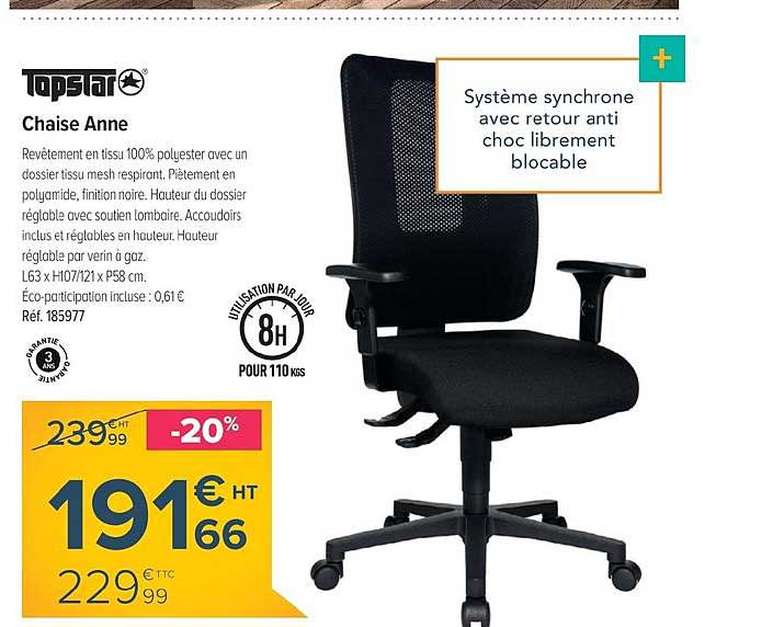 chaise anne topstar
