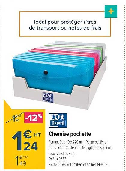 Chemise Pochette Oxford