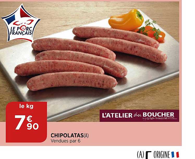 chipolatas l'atelier du boucher