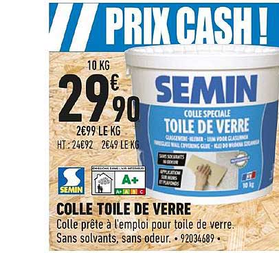 colle toile de verre semin