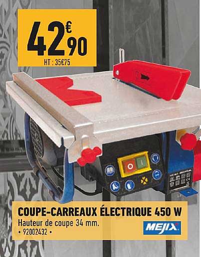 coupe carreaux électrique 450w mejix
