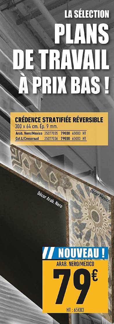 Crédence Stratifiée Réversible