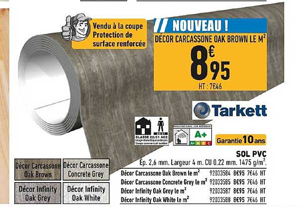 décor carcassone oak brown tarkett