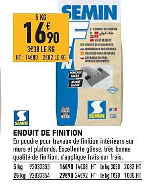 enduit de finition semin